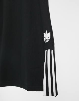 adidas originals trefoil logo dress in black