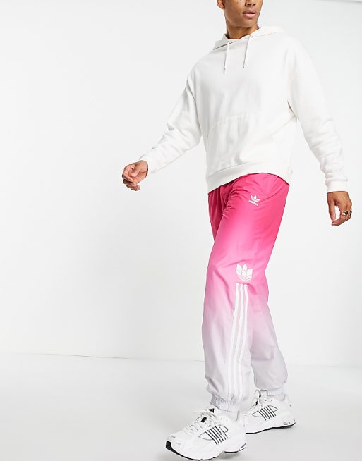 adidas Originals 3D trefoil ombre track pant in magenta | ASOS