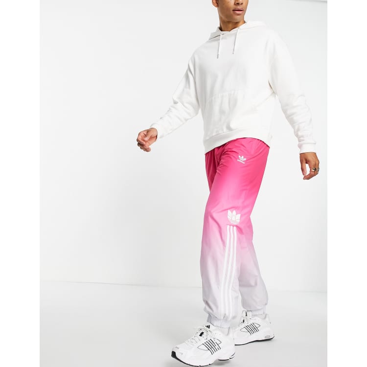 Adidas Adicolor 3D Trefoil Pink Ombre Primeblue Track Pants SIZE XL (MSRP  $100)