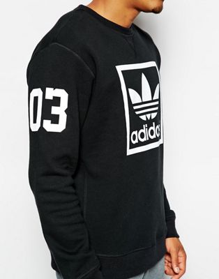 adidas originals 3foil crew sweatshirt