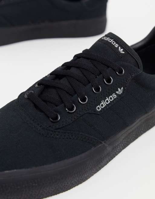 adidas Originals 3MC Komplett schwarze Sneaker ASOS