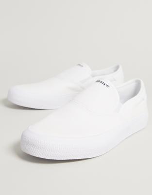 adidas originals 3mc slip on sneakers in white