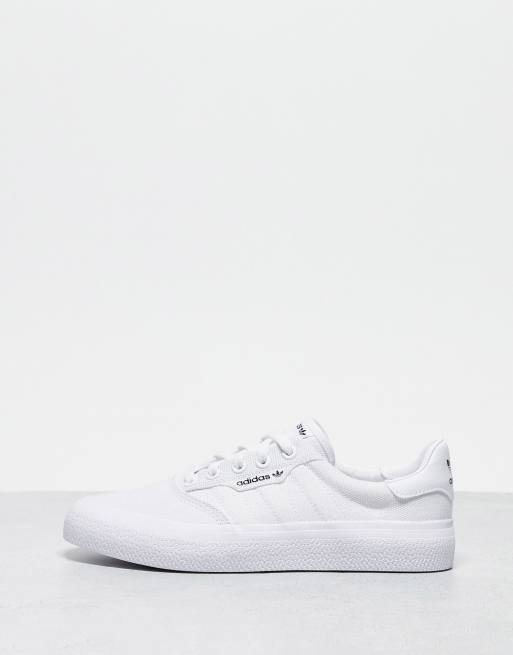 Adidas originals white canvas sneakers hotsell