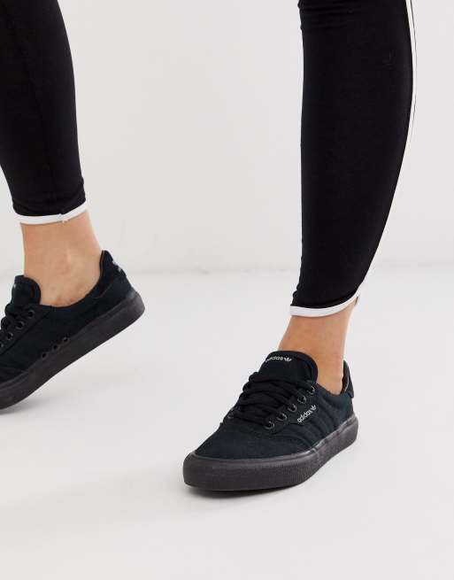 ziel vliegtuigen Nachtvlek adidas Originals 3MC sneakers in black | ASOS