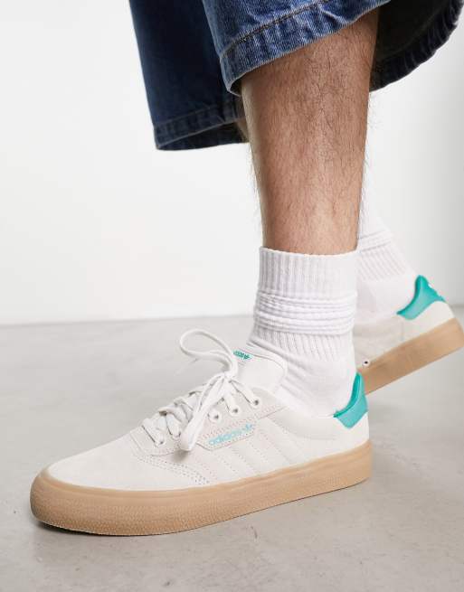 adidas Originals 3MC sneakers in off white with gum sole