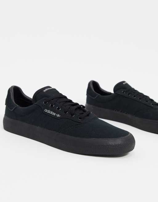 adidas Originals 3MC sneakers in triple black ASOS