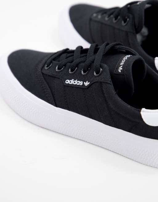 Adidas 3mc black & white contrast hot sale canvas shoes