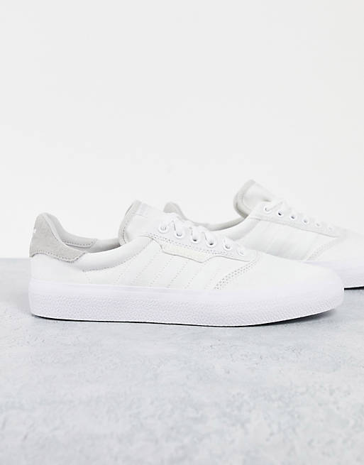 adidas Originals 3MC trainers in white with grey heel tab