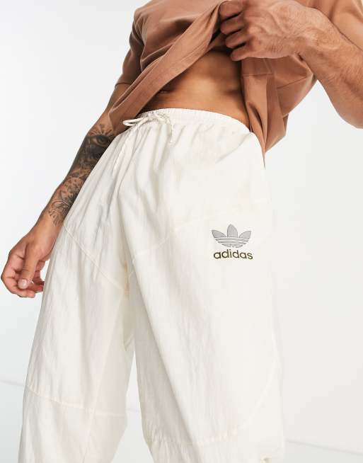 adidas Originals 4D cushion sweatpants in wonder white