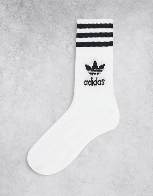 adidas Performance Cushioned Crew Grip Socks 3-Pairs Pack in white