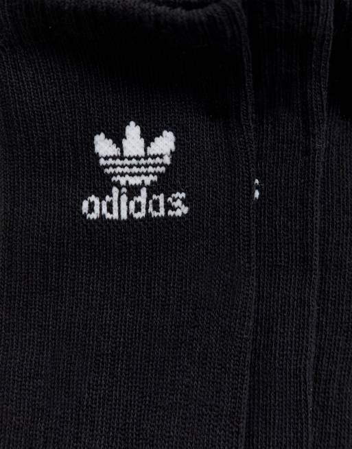 adidas Originals 6 pack crew socks in black