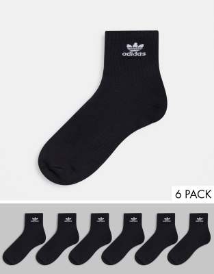 Adidas Originals Adidas Men's Originals 6-pk. No-show Socks In Black