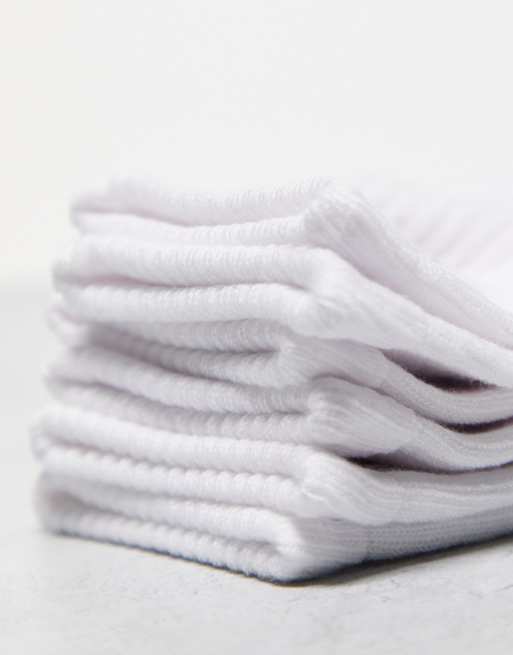 adidas Originals 6-pack quarter socks in white
