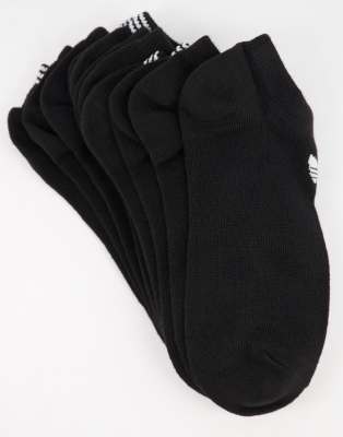 black adidas trainer socks