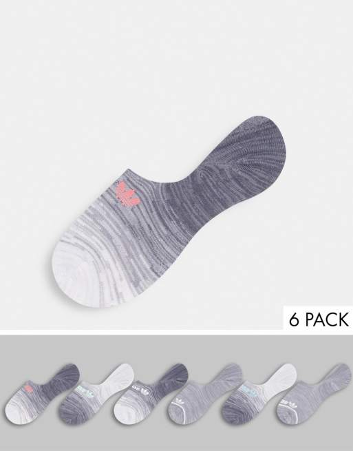 women's adidas originals 6-pack no-show socks