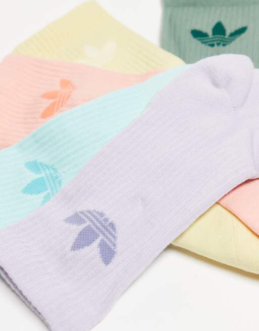 adidas Originals – 6er-Pack Crew-Socken in Pastellfarben, 2 von 3