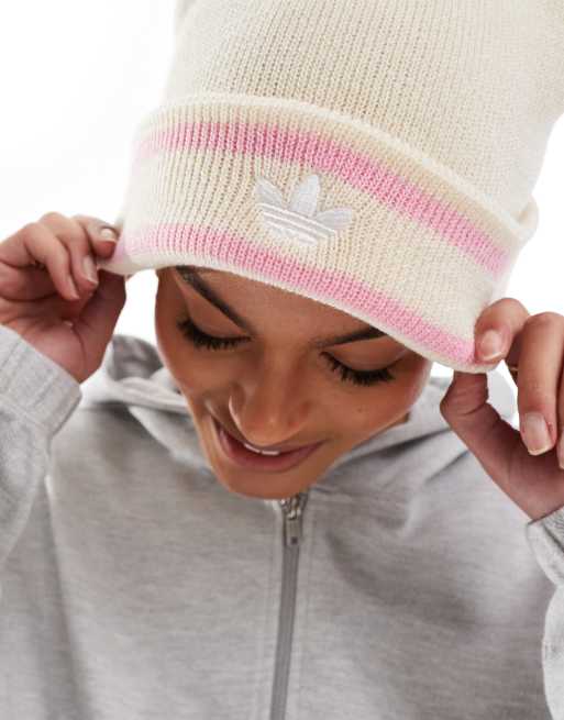 Hot pink adidas beanie online