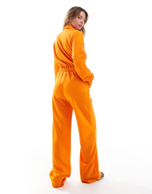 adidas Originals 70s boilersuit in orange | ASOS