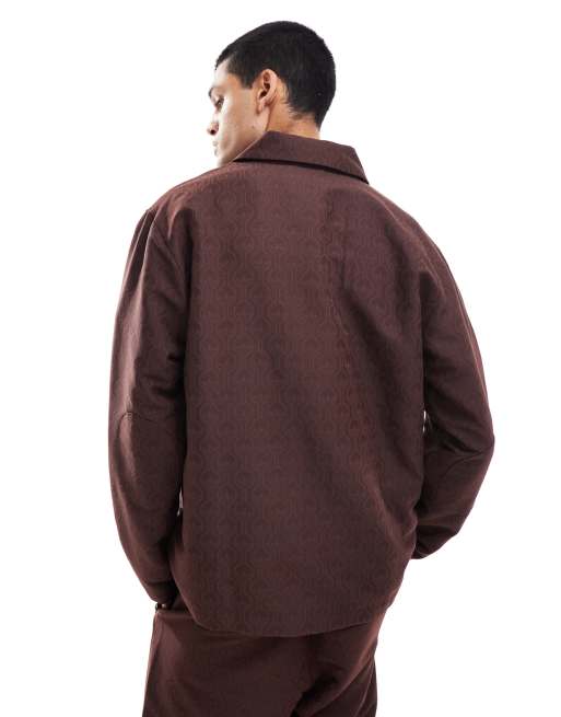 adidas Originals 70s club jacket in brown | ASOS