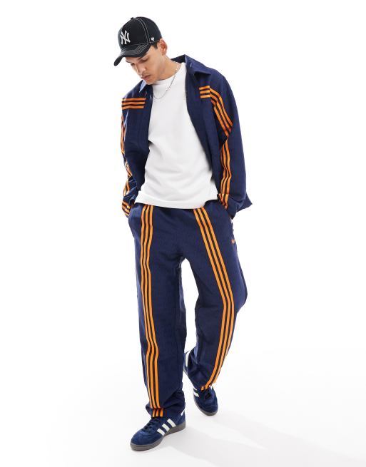 adidas Originals 70s club tracksuit bottoms in blue