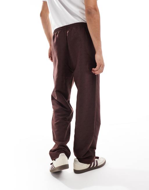 Brown adidas tracksuit bottoms on sale