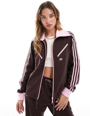 adidas Originals - 70s - Montreal - Trainingsoberteil in Braun-Brown