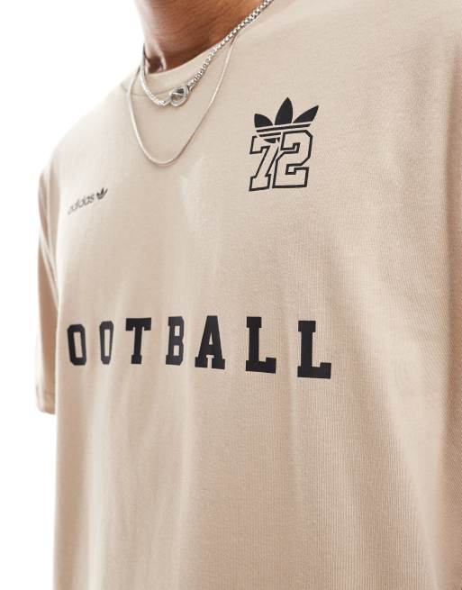 adidas Originals 72 slogan t shirt in khaki ASOS