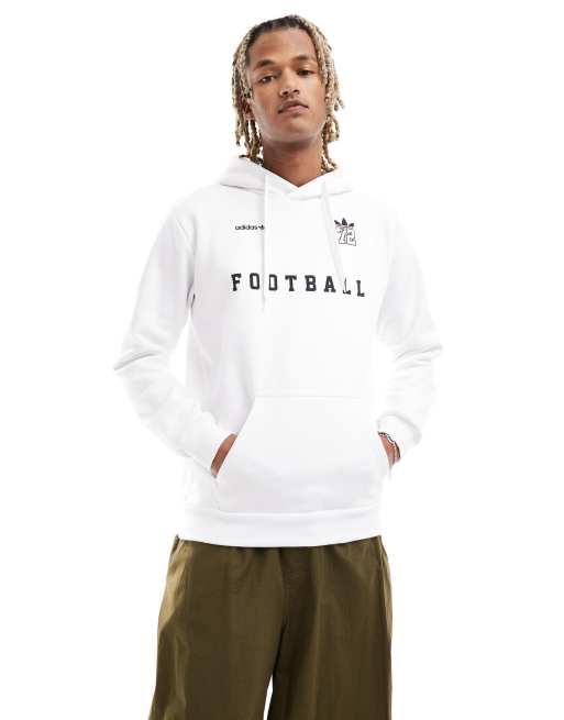 Sweat a capuche outlet blanc adidas