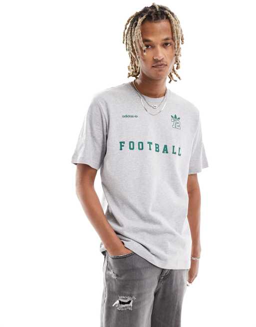 adidas Originals 72 T Shirt in Grau mit Schriftzug