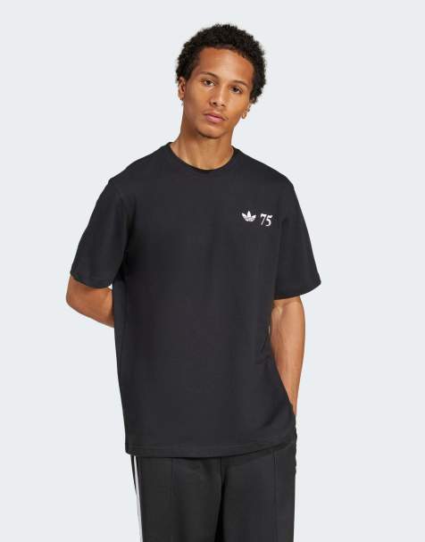 adidas Originals – 75th Anniversary – Samba-T-Shirt in Schwarz - view 1