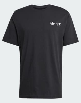 adidas Originals - 75th Anniversary - SL 72 T-Shirt in Schwarz