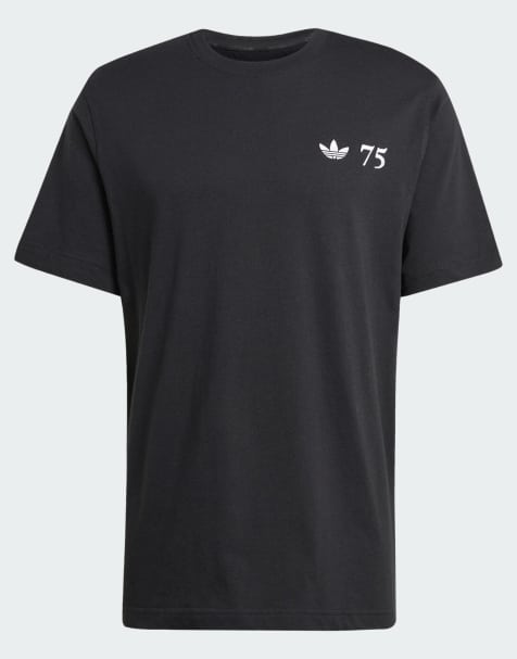 adidas Originals – 75th Anniversary – SL 72 T-Shirt in Schwarz - view 1