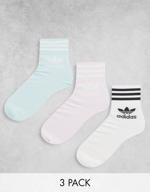 adidas Originals '80's Aerobic' 3pk socks in multi