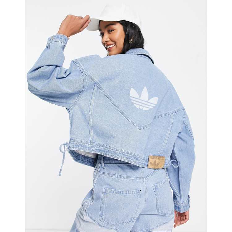 adidas Originals '80's Aerobic' oversized denim jacket | ASOS