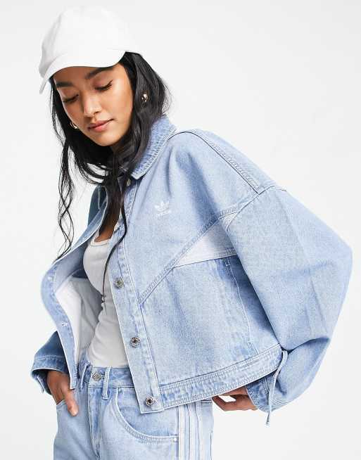 adidas Originals '80's Aerobic' oversized denim jacket | ASOS