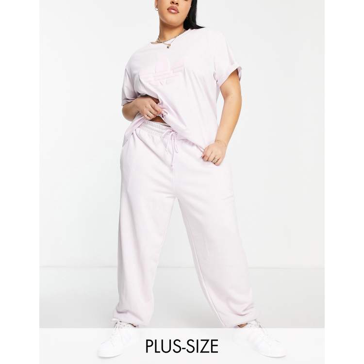 adidas Originals 80 s Aerobic Plus oversized joggers in pink ASOS