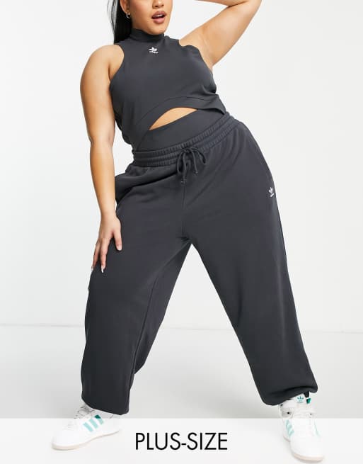 adidas Originals - '80's Aerobic' Plus - Oversized joggingbroek in zwart