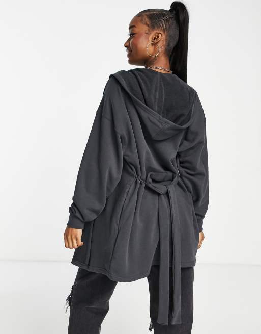 adidas Originals « 80's Aerobic » Robe sweat croisée à capuche