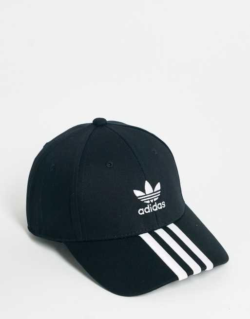 adidas Originals '80s Aerobic' trefoil baseball cap in black