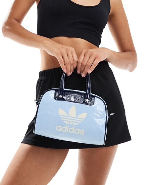 adidas Originals 80s mini bowling bag in blue