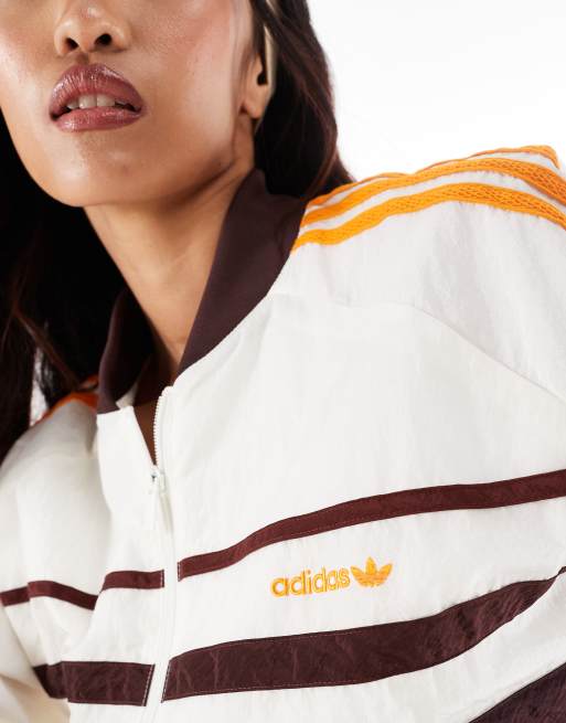 Varsity Jacket Adidas Superstar 80s Brown Adidas Originals 80s