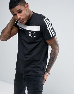 adidas Originals 83-C T-Shirt In Black BK7508 | ASOS