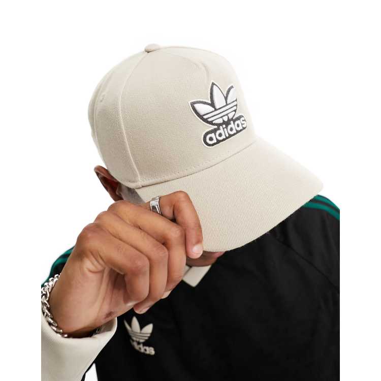 adidas Originals A-Frame Snapback cap in beige | ASOS
