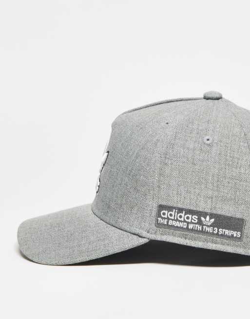 adidas Originals A-Frame snapback hat in gray | ASOS