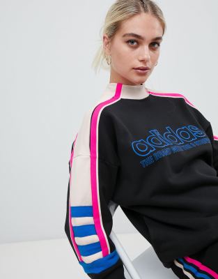 adidas Originals Aa-42 Motorcross High Neck Sweatshirt In Black | ASOS