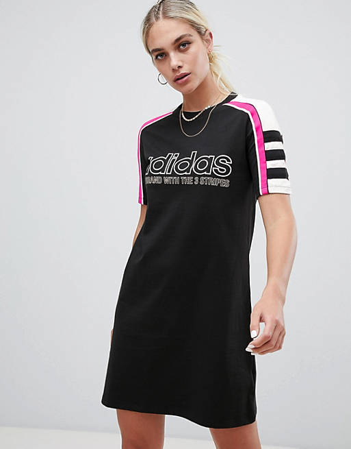adidas Originals Aa-42 Motorcross T-Shirt Dress In Black | ASOS
