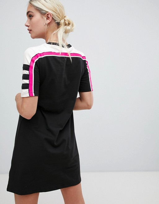 Adidas Originals Aa 42 Motorcross T Shirt Dress In Black Asos