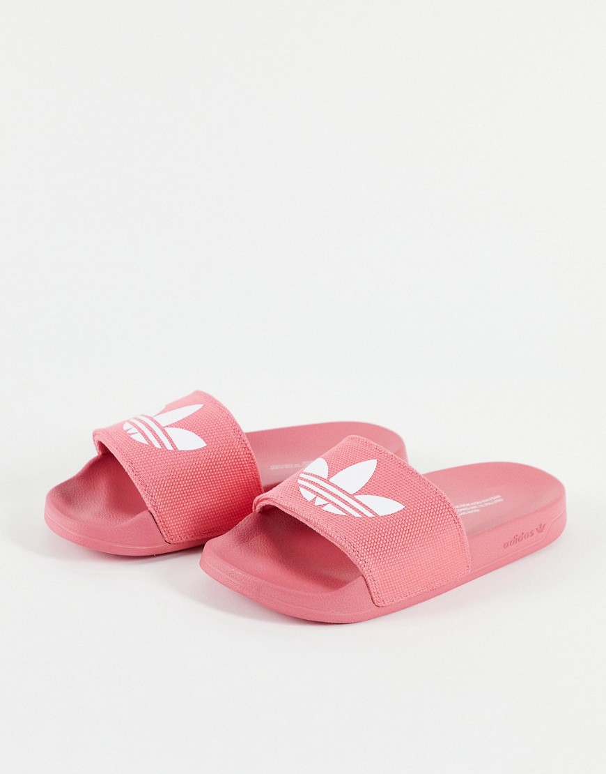 Adidas Originals Adelette Lite sliders in hazy rose-Pink