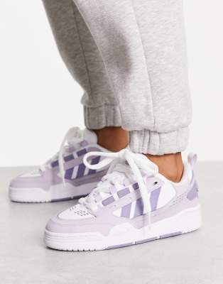 adidas Originals adidas Originals Adi 2000 trainers in lilac and white-Silver