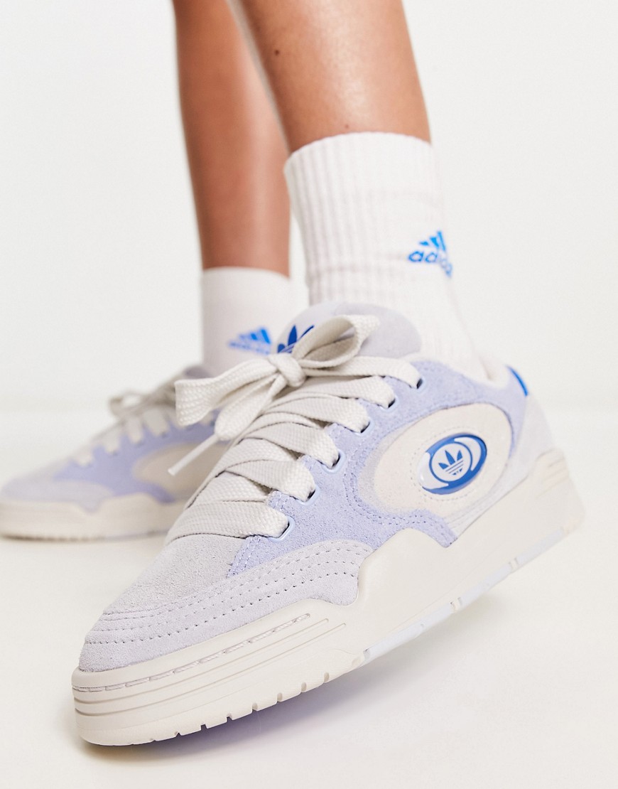 adidas Originals Adi 2000 X trainers in pastel blue-White
